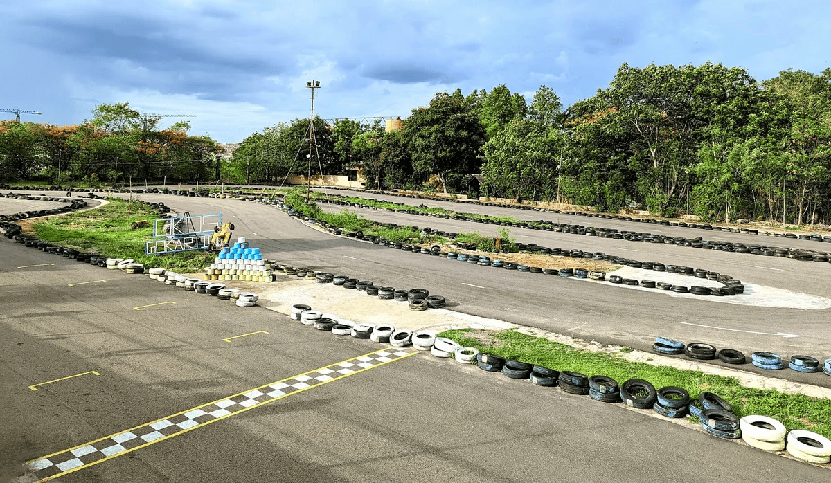 OKOS Go Karting track in Hyderabad